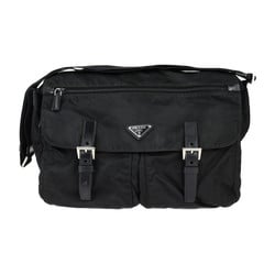 PRADA Prada Bag Shoulder BT1738 VELA Nylon Black Triangle Plate