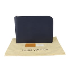 LOUIS VUITTON Louis Vuitton Pochette Jour GM Clutch Bag M64154 Epi Leather Blue Marine L-Shaped Pouch