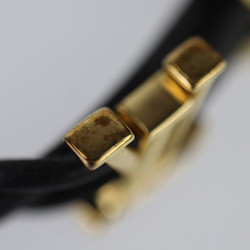 LOUIS VUITTON LV Bloom Bracelet M8142Z Leather Black Vuitton