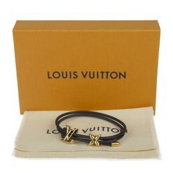 LOUIS VUITTON LV Bloom Bracelet M8142Z Leather Black Vuitton