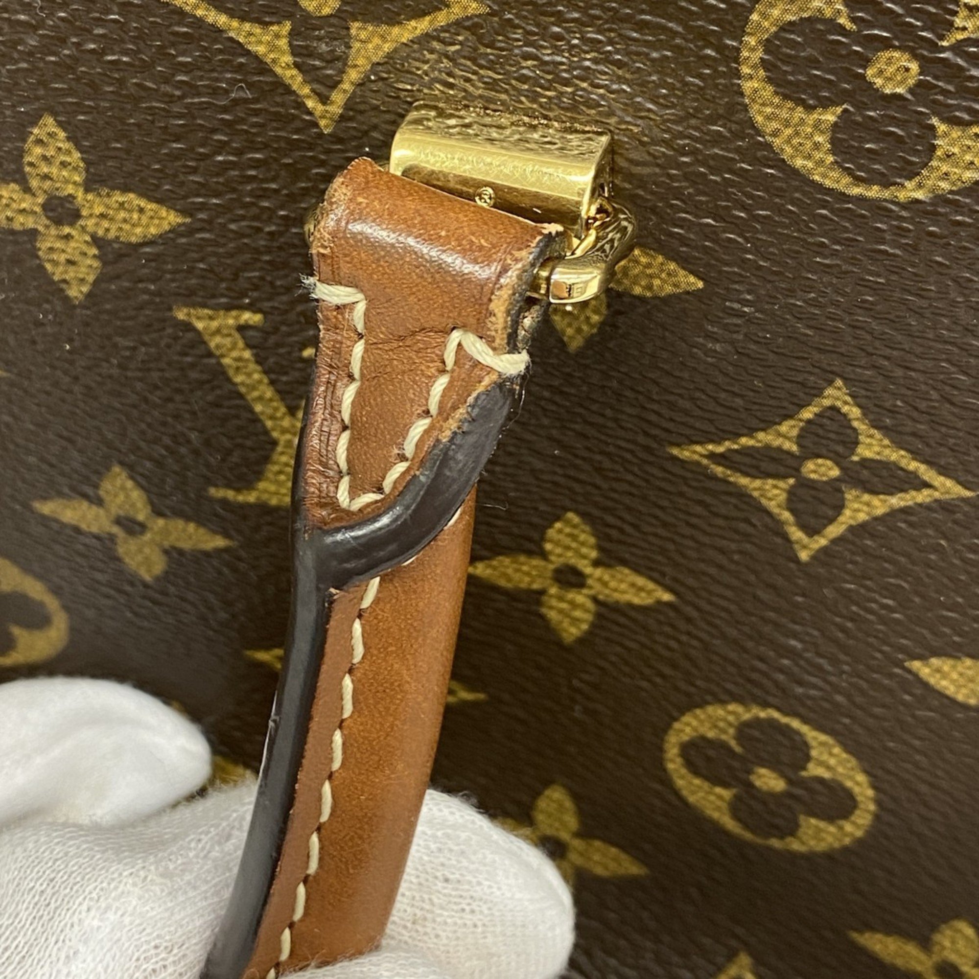 Louis Vuitton Handbag Monogram Pallas BB M42960 Brown Noir Ladies