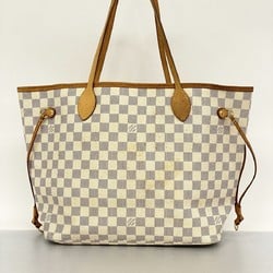 Louis Vuitton Tote Bag Damier Azur Neverfull MM N51107 White Women's