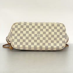 Louis Vuitton Tote Bag Damier Azur Neverfull MM N51107 White Women's