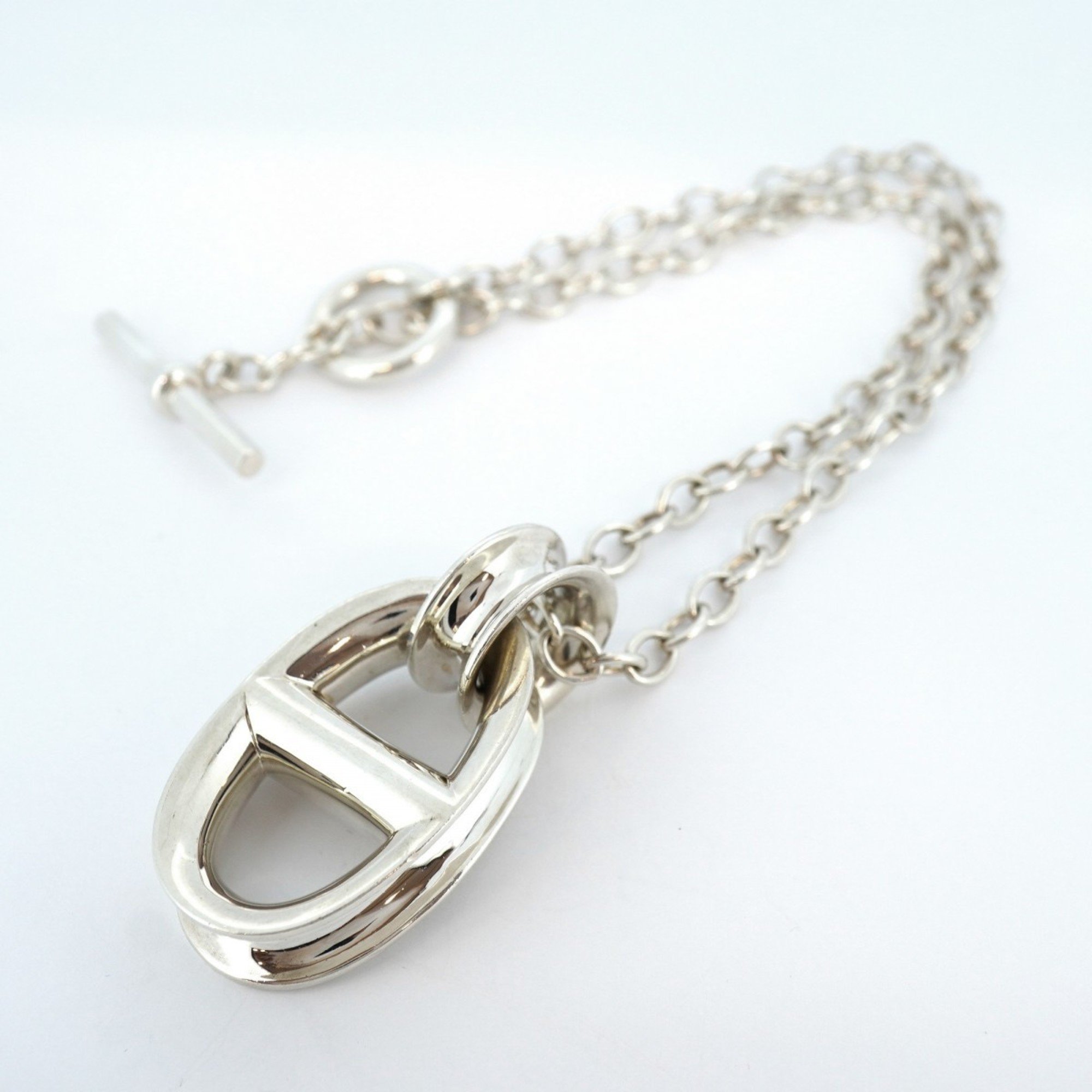 Hermes Necklace Chaine d'Ancre Reponse Silver 925 for Men and Women