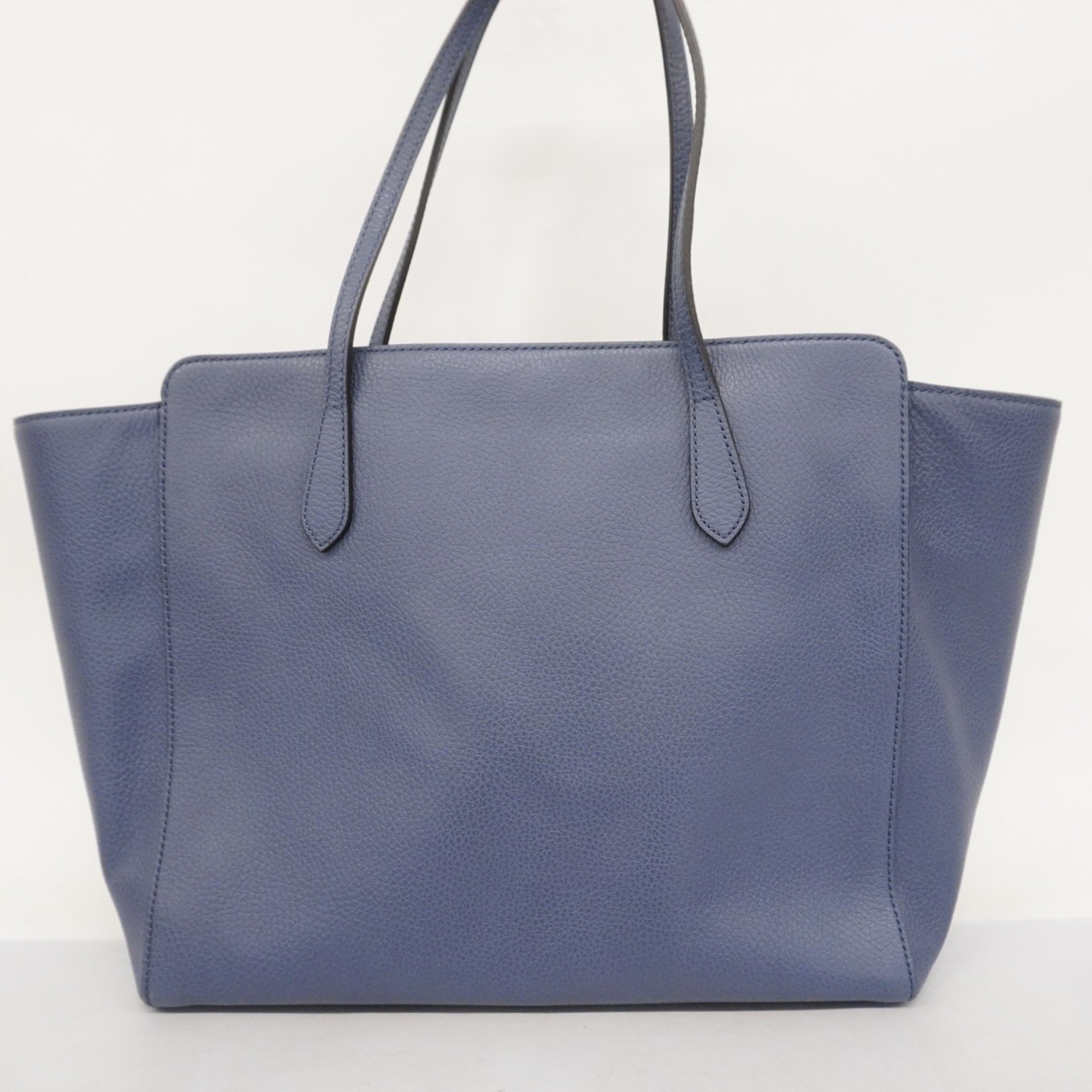 Gucci Swing Tote Bag 354397 Leather Blue Women's