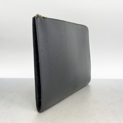 Louis Vuitton Clutch Bag Epi Poche Document M54492 Noir Men's