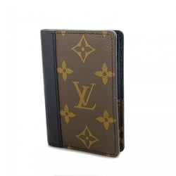 Louis Vuitton Business Card Holder/Card Case Monogram Macassar Organizer De Poche M60111 Brown Black Men's