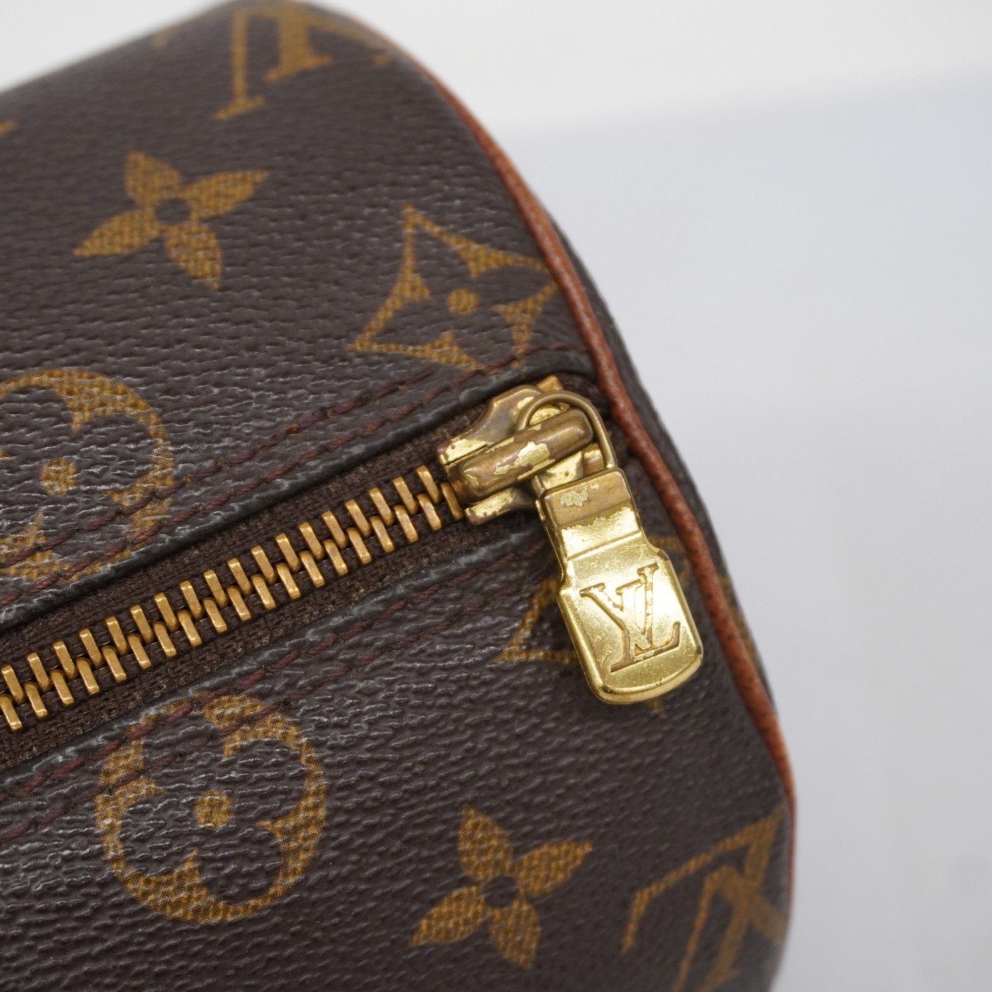 Louis Vuitton handbag Monogram Papillon 26 M51386 Brown ladies