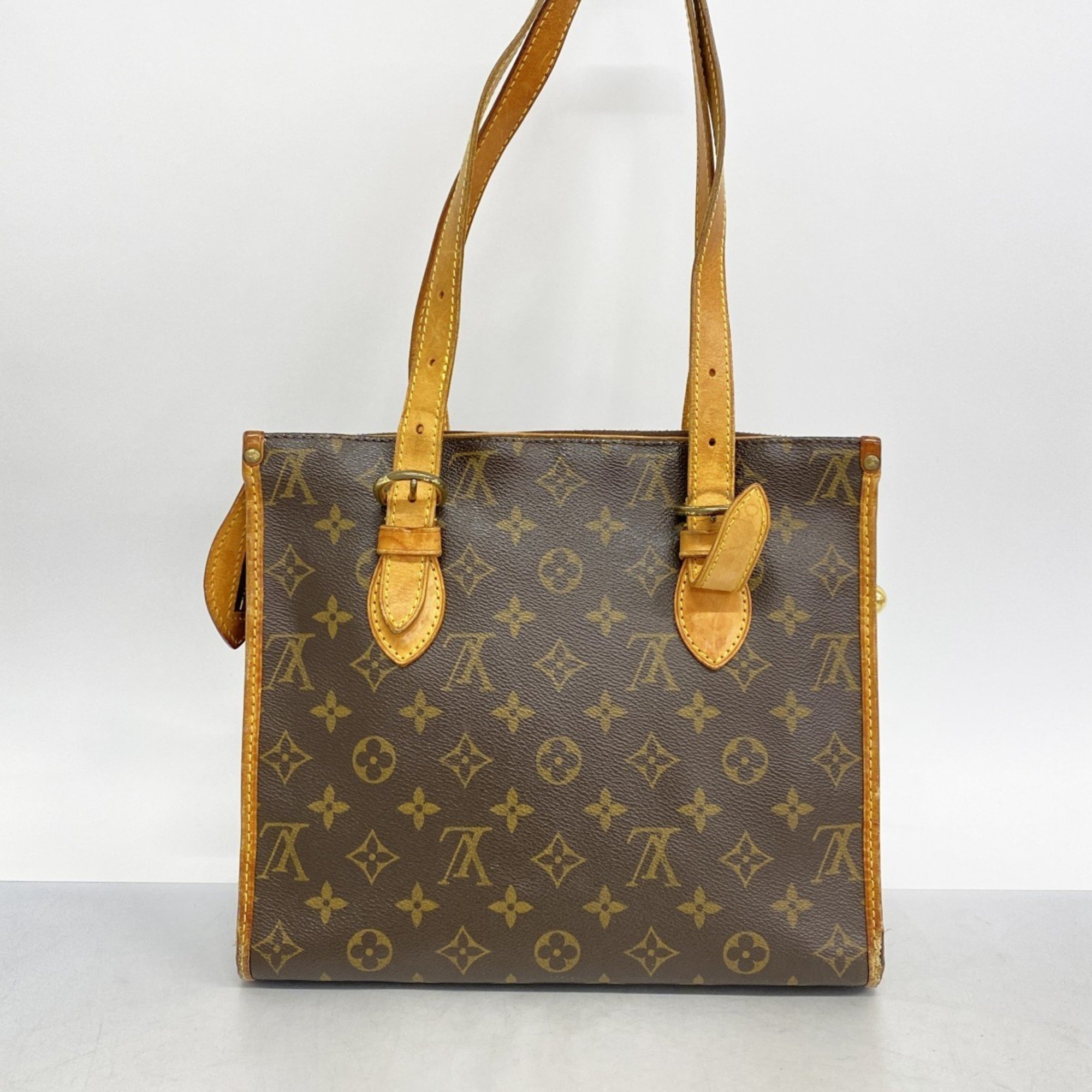 Louis Vuitton Tote Bag Monogram Popincourt M40007 Brown Ladies