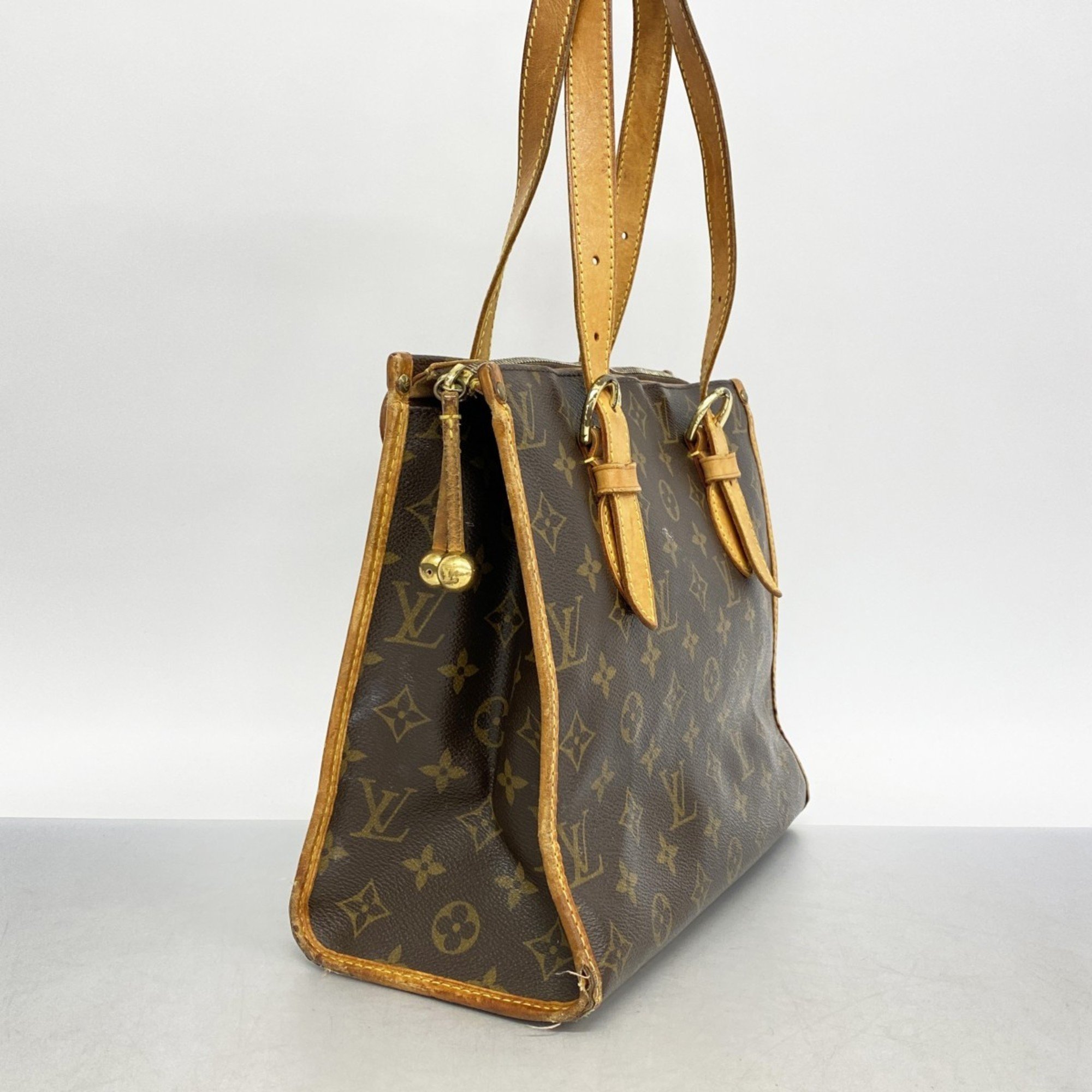 Louis Vuitton Tote Bag Monogram Popincourt M40007 Brown Ladies