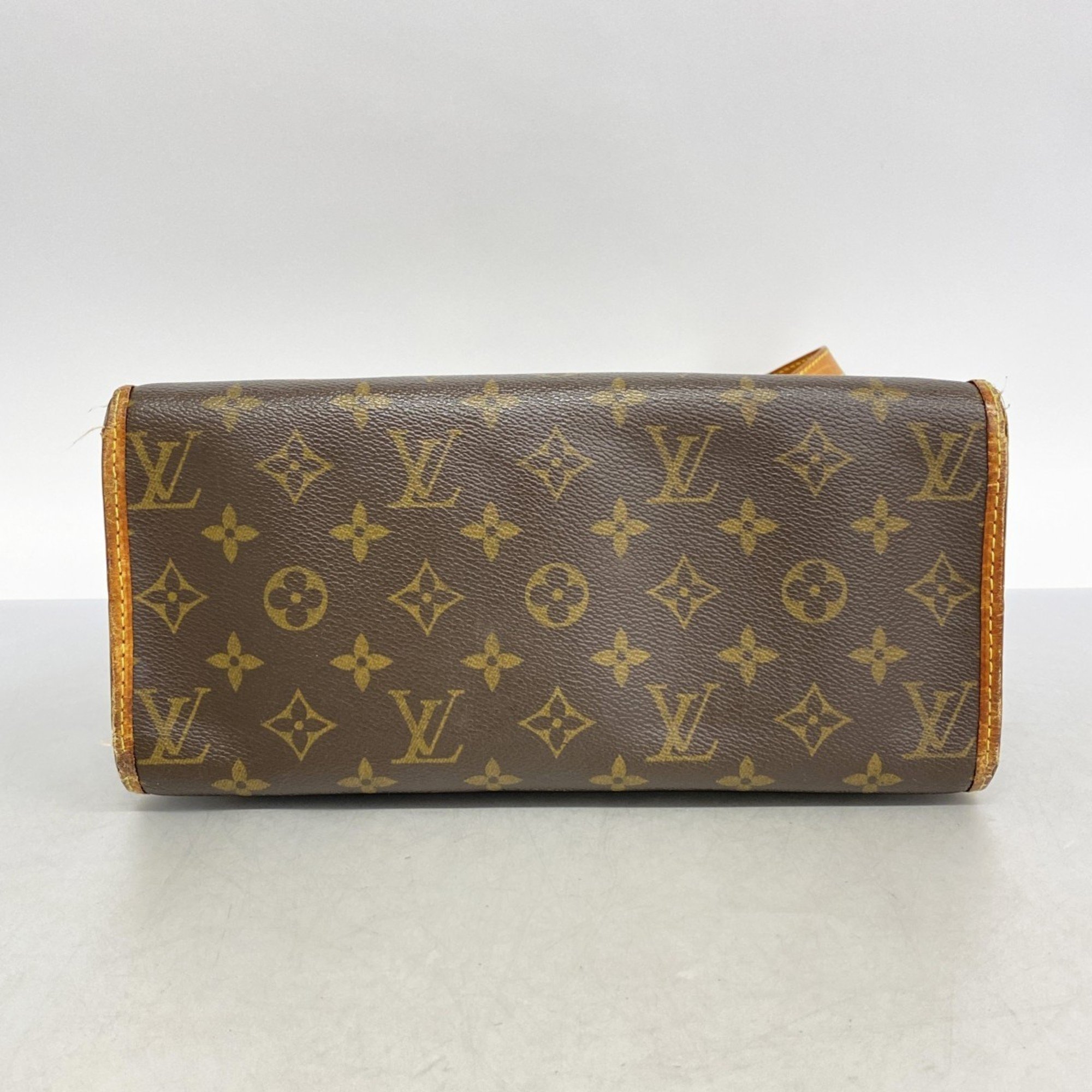 Louis Vuitton Tote Bag Monogram Popincourt M40007 Brown Ladies