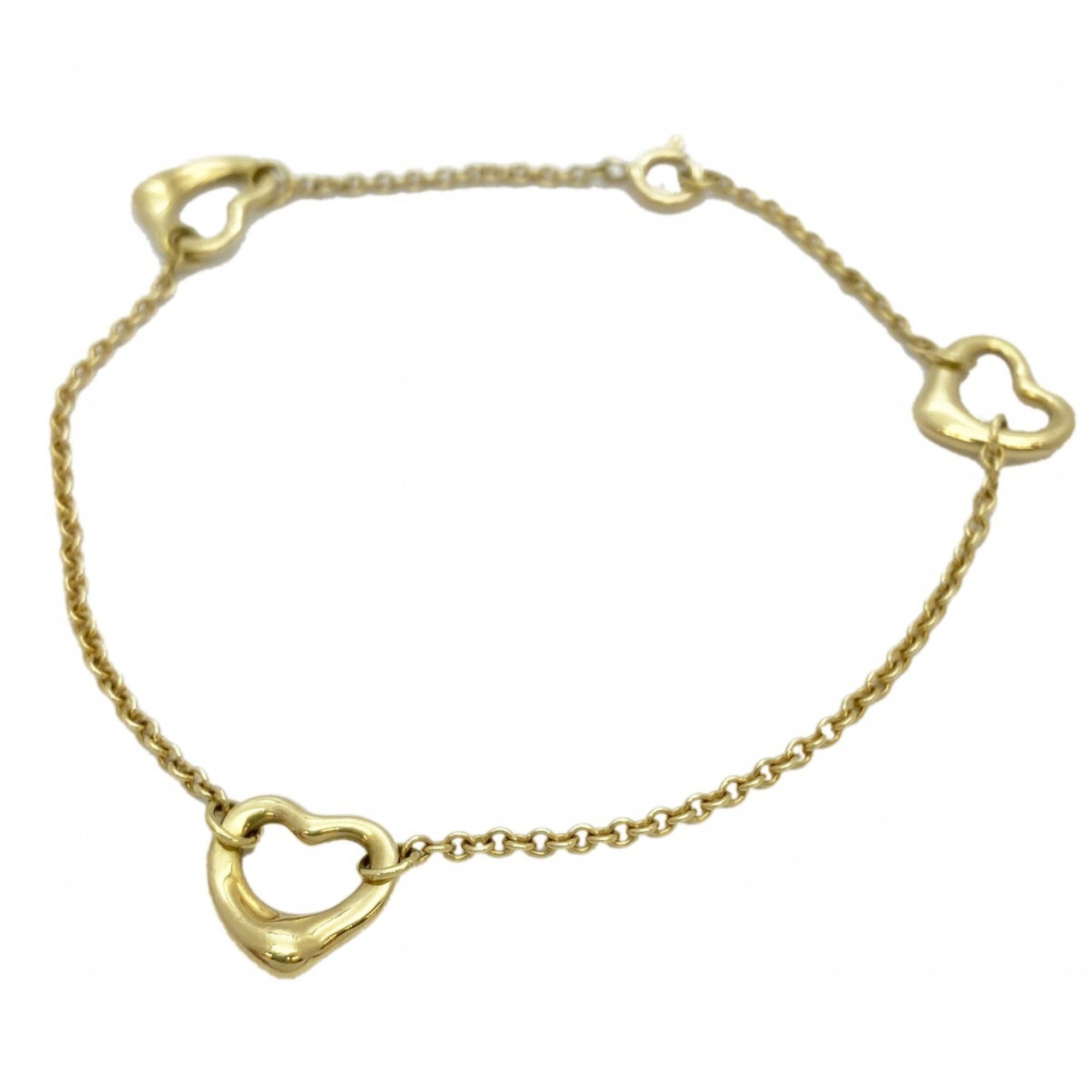 Tiffany Bracelet Heart K18YG Yellow Gold Ladies