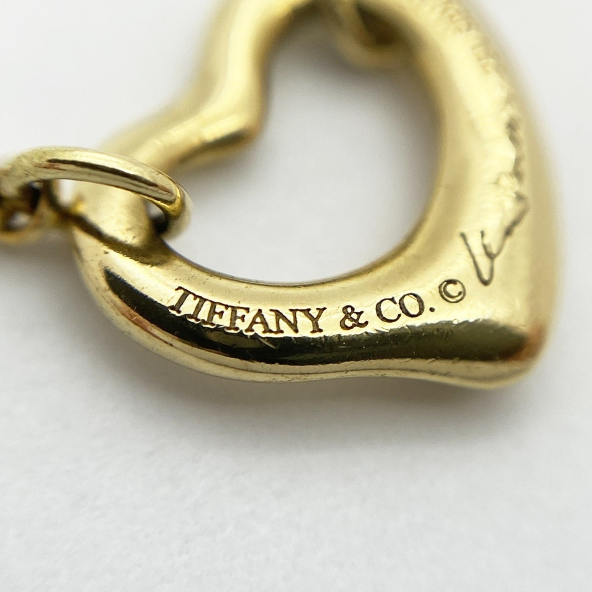 Tiffany Bracelet Heart K18YG Yellow Gold Ladies