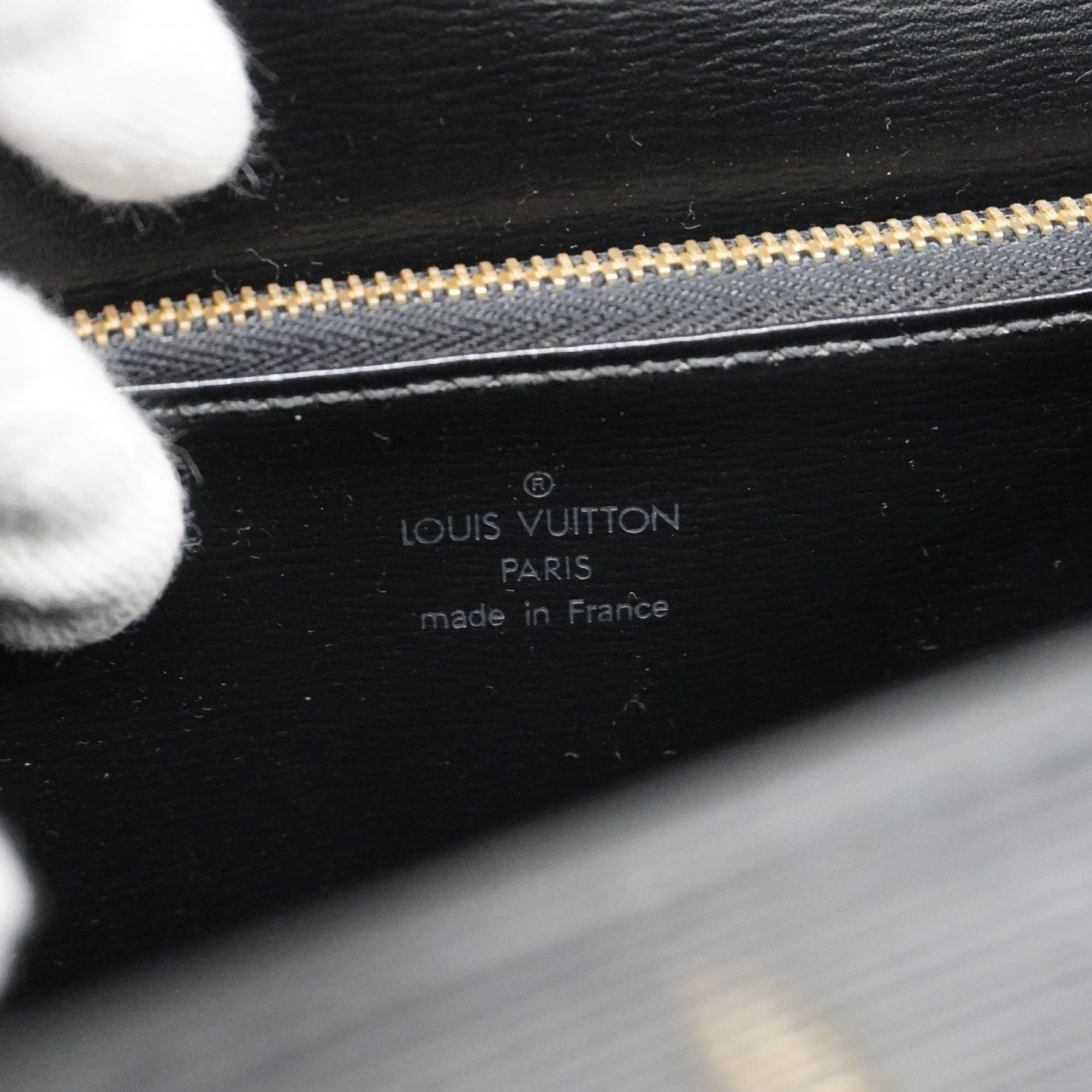 Louis Vuitton Handbag Epi Malesherbes M52372 Noir Ladies