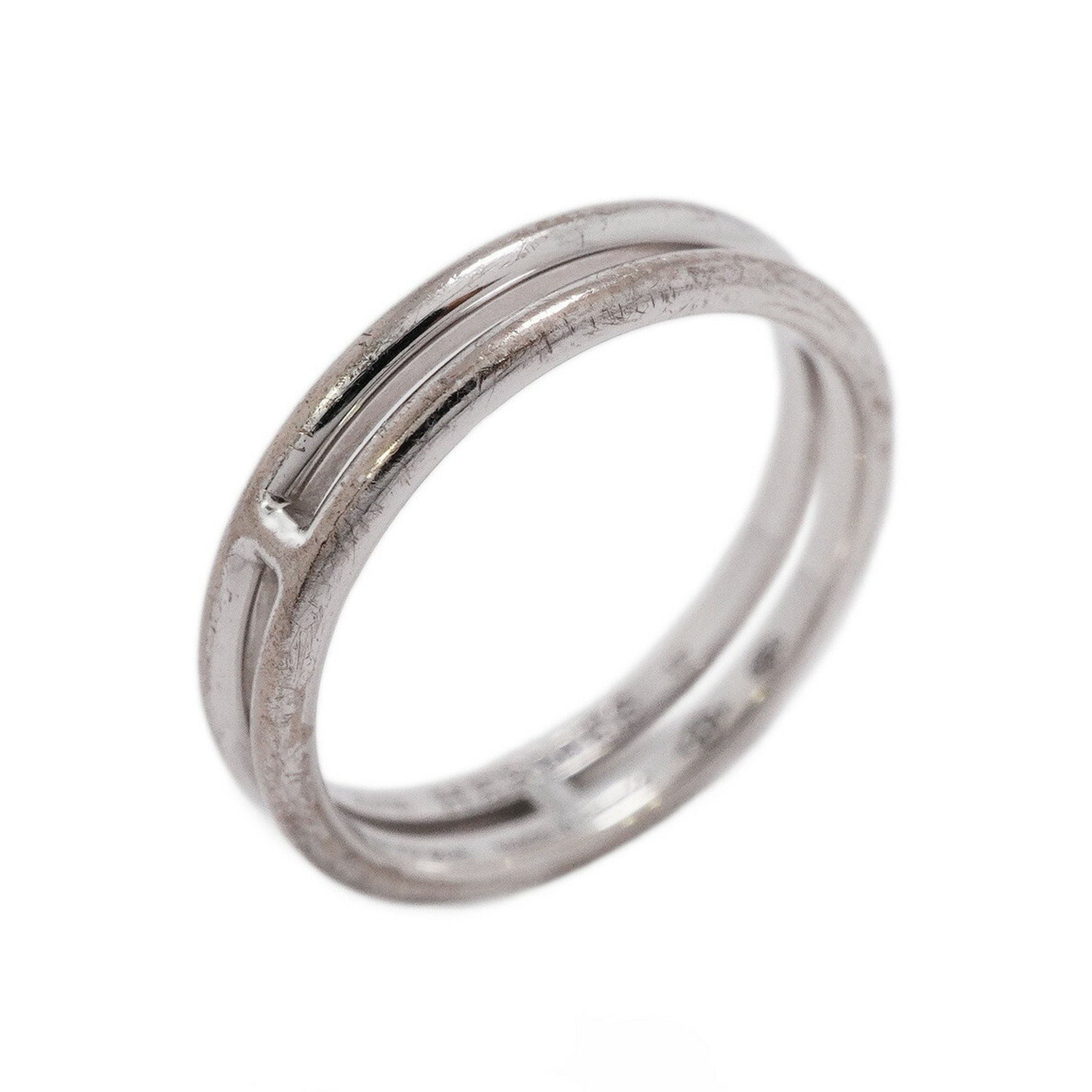 Hermes Ring Arianne K18WG White Gold #49 Ladies