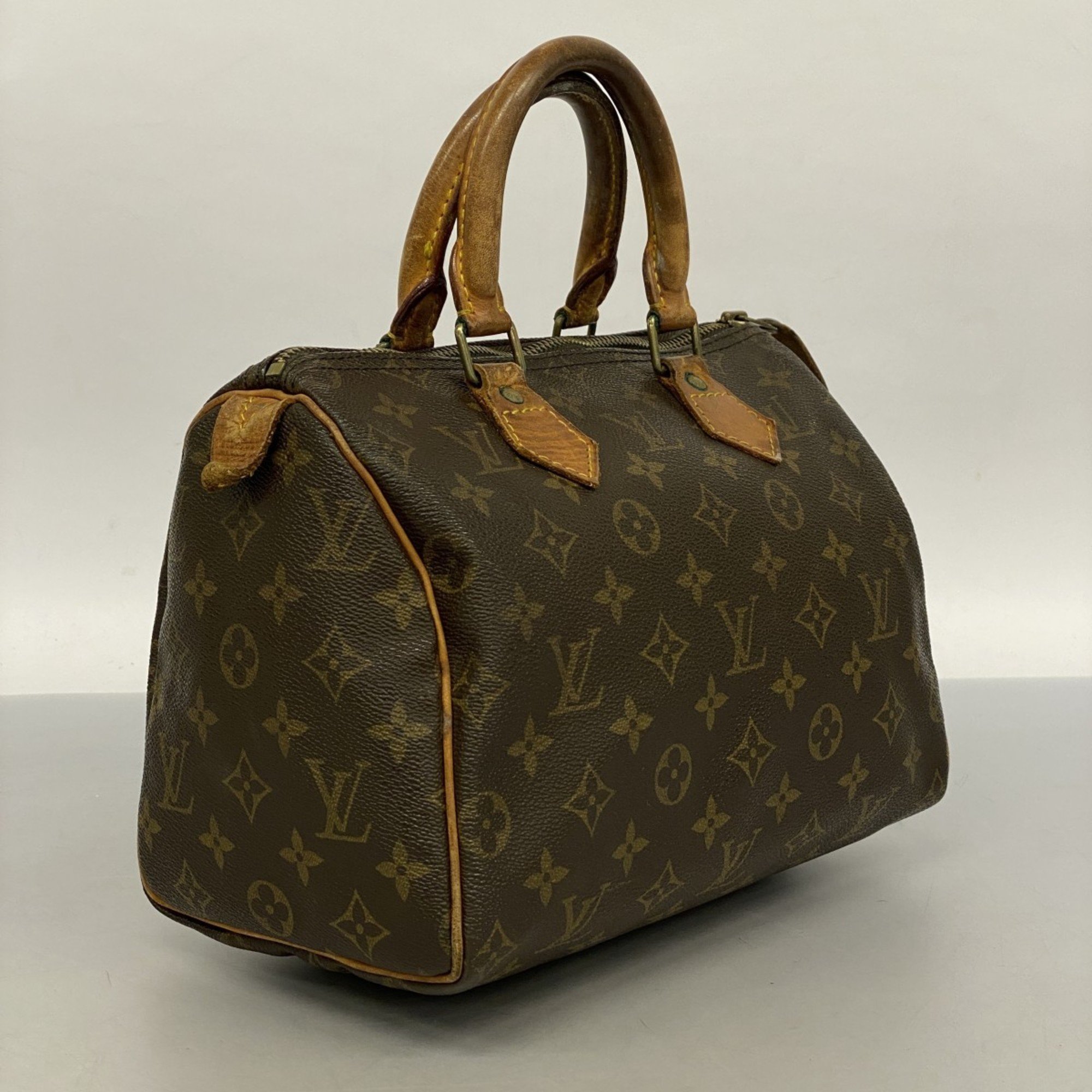 Louis Vuitton Handbag Monogram Speedy 25 M41109 Brown Ladies