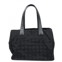 Chanel Tote Bag New Travel Nylon Black Champagne Ladies