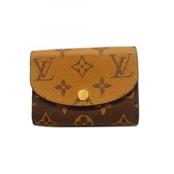 Louis Vuitton Wallet/Coin Case Monogram Reverse Portomono Rosari M82333 Brown Women's