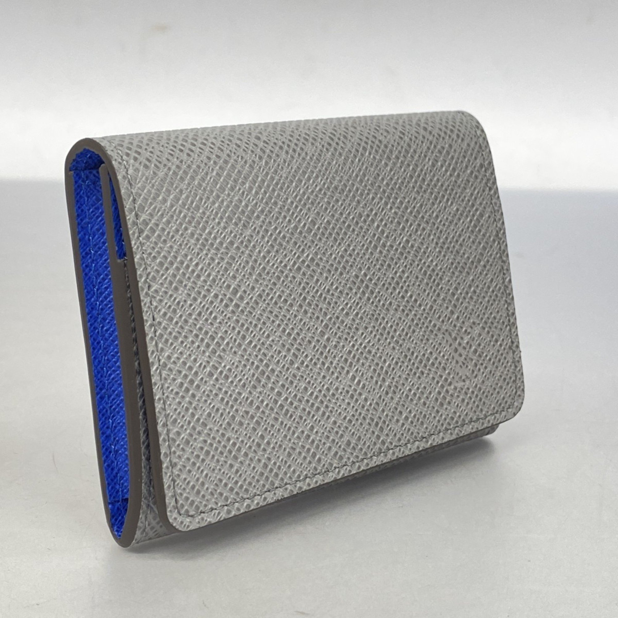 Louis Vuitton Business Card Holder Taiga Envelope Carte de Visite M11583 Blue Grilloche Grey Men's