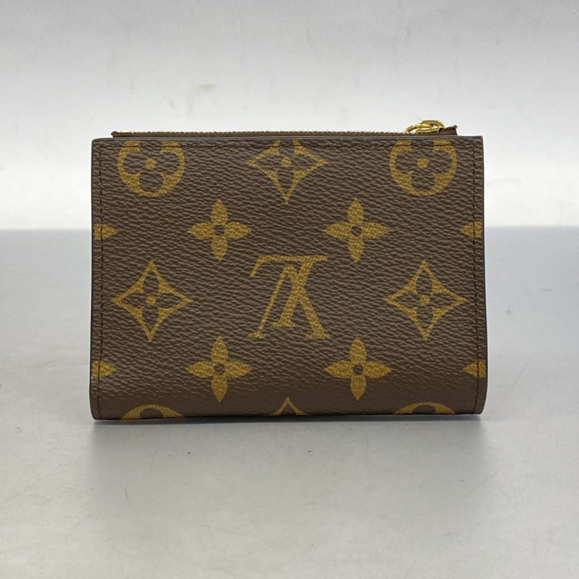 Louis Vuitton Wallet Monogram Portefeuille Lisa M82383 Brown Rose Lollipop Ladies