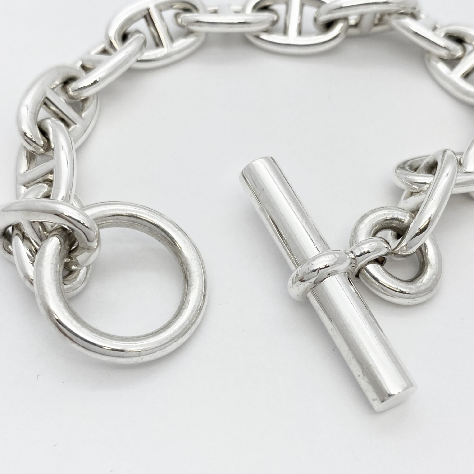 Hermes Bracelet Chaine d'Ancre Silver 925 for Men and Women