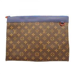 Louis Vuitton Clutch Bag Monogram Pochette Apollo M63048 Brown Men's