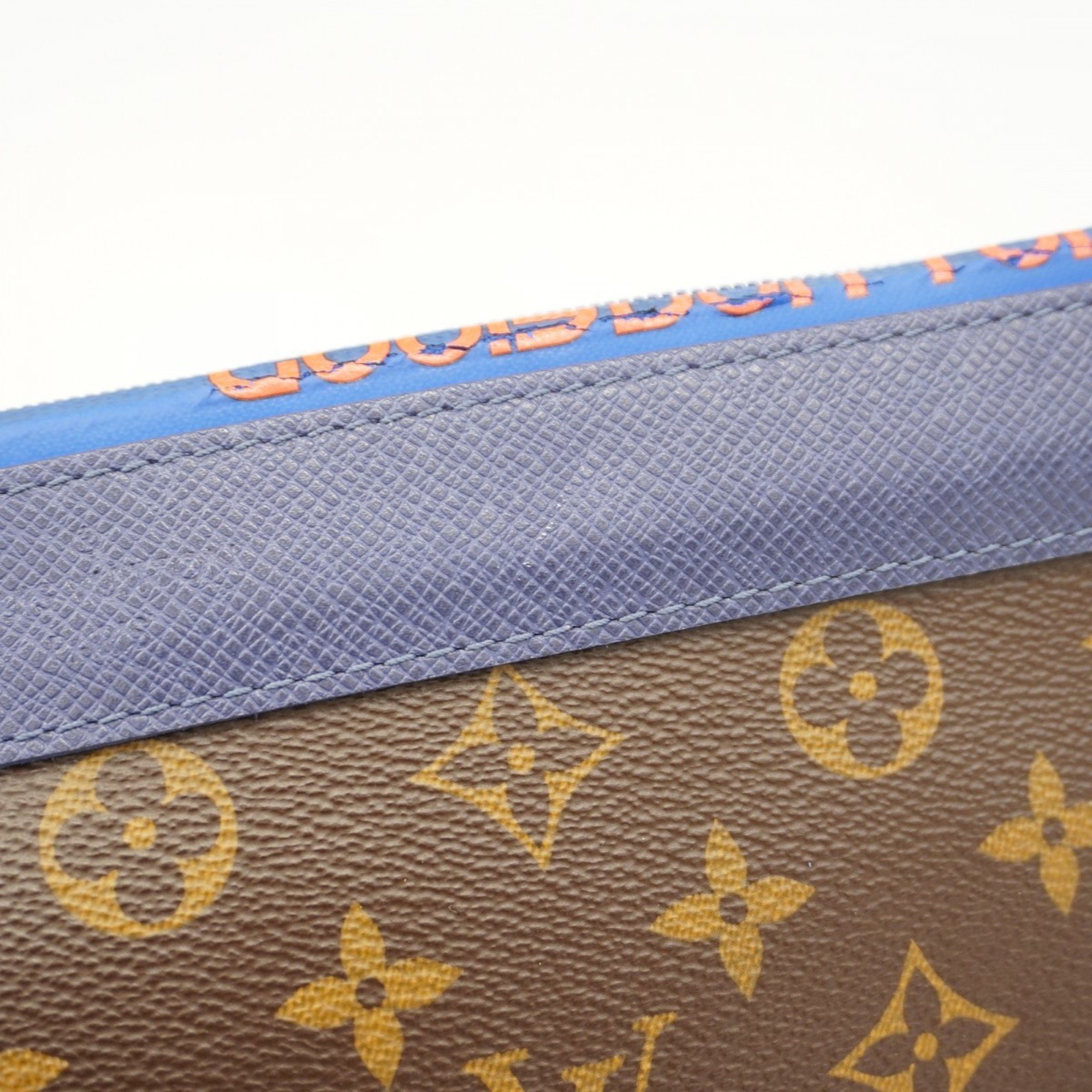 Louis Vuitton Clutch Bag Monogram Pochette Apollo M63048 Brown Men's