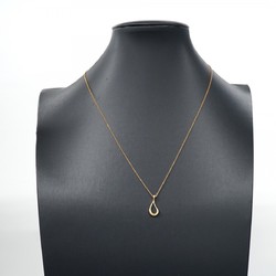 Tiffany Necklace Teardrop K18YG Yellow Gold Ladies