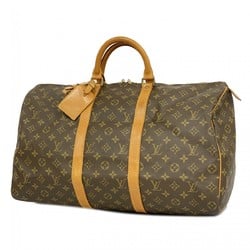 Louis Vuitton Boston Bag Monogram Keepall 50 M41426 Brown Men's Women's