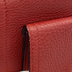 Salvatore Ferragamo Shoulder Bag Leather Red Women's