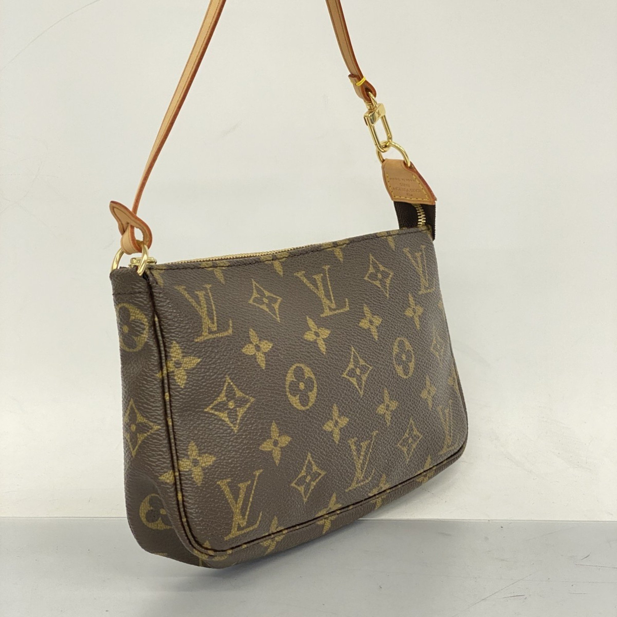 Louis Vuitton Pouch Monogram Pochette Accessoires M51980 Brown Women's