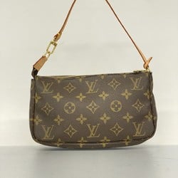 Louis Vuitton Pouch Monogram Pochette Accessoires M51980 Brown Women's