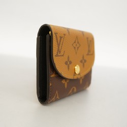 Louis Vuitton Wallet/Coin Case Monogram Reverse Portomono Rosari M82333 Brown Women's