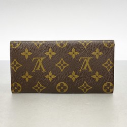 Louis Vuitton Long Wallet Monogram Porto Yen M6182 Brown Men's Women's