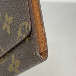 Louis Vuitton Long Wallet Monogram Porto Yen M6182 Brown Men's Women's