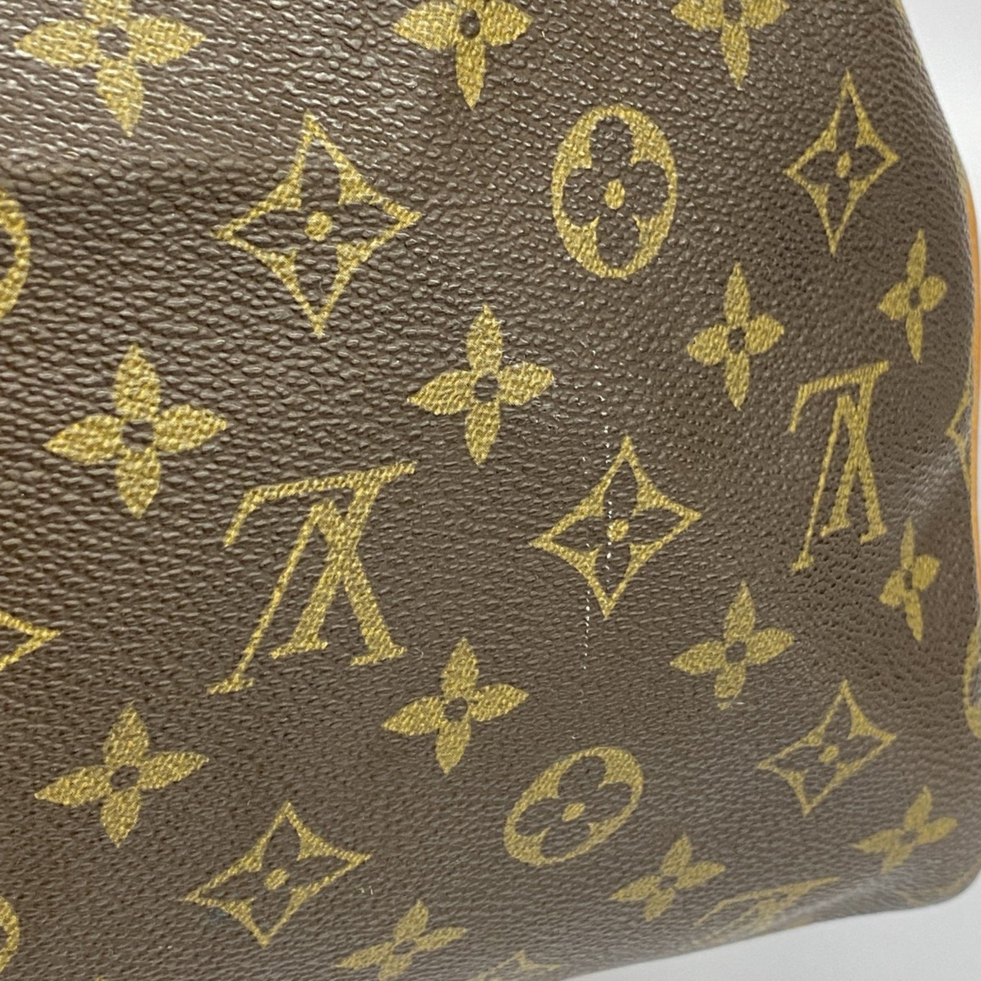 Louis Vuitton Boston Bag Monogram Keepall 55 M41424 Brown Men's Women's