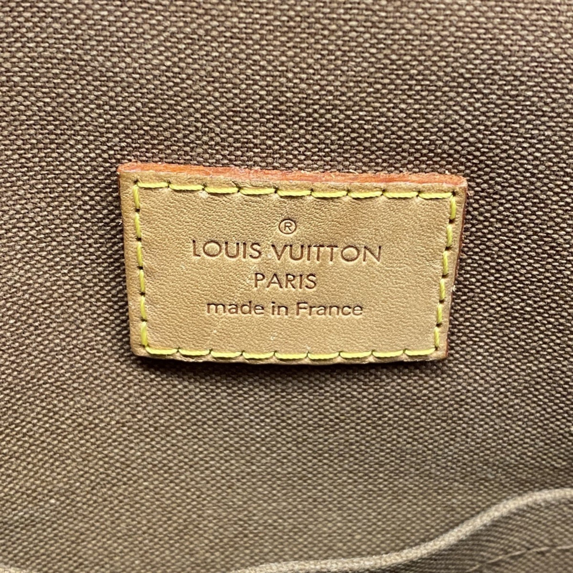 Louis Vuitton Handbag Monogram Lockit M40102 Brown Ladies