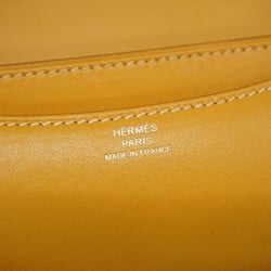 Hermes Shoulder Bag Constance 18 Tadelakt Paille x Engraved Ladies