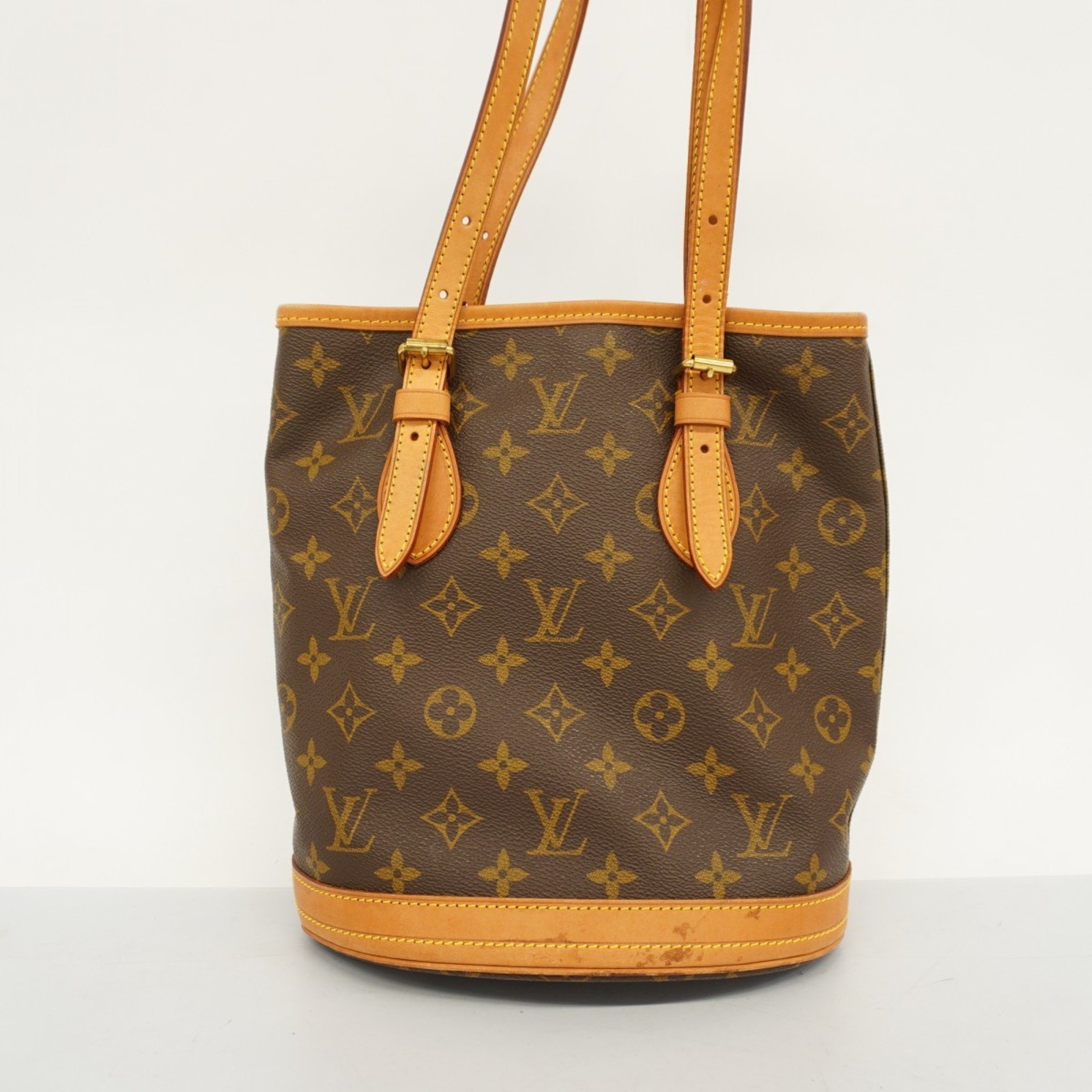 Louis Vuitton Tote Bag Monogram Bucket PM M42238 Brown Women's