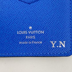 Louis Vuitton Business Card Holder/Card Case Taiga Organizer De Poche M63329 Blue Noir Men's