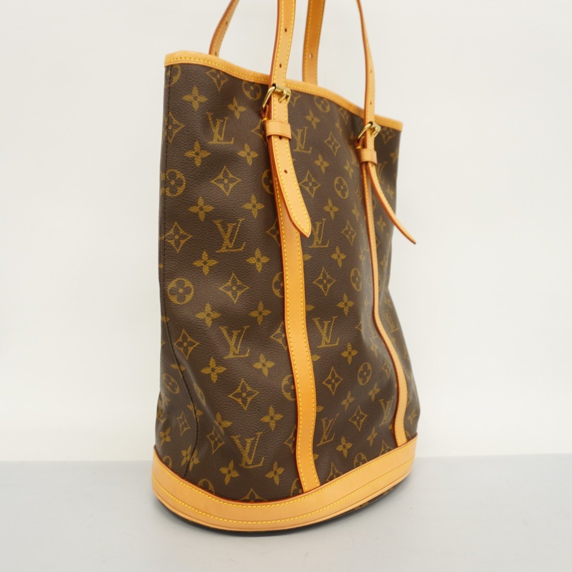 Louis Vuitton Tote Bag Monogram Bucket GM M42236 Brown Women's