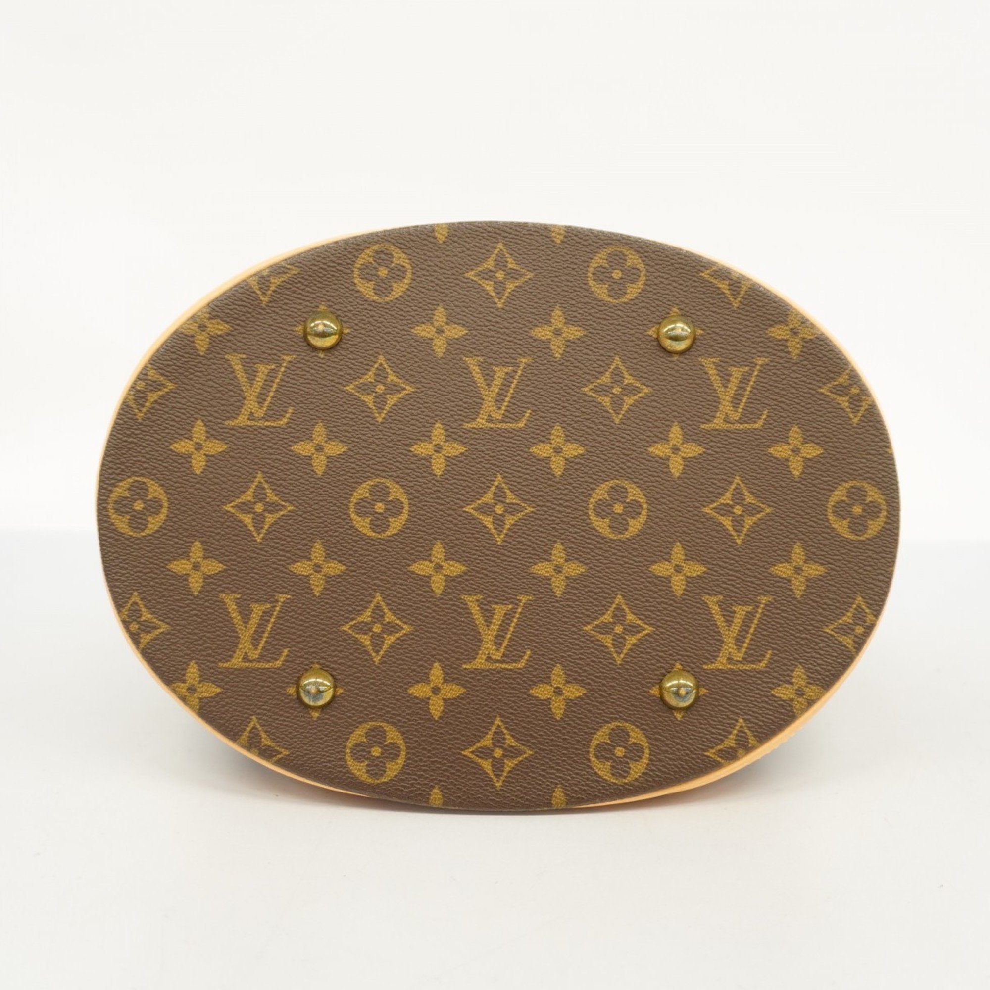 Louis Vuitton Tote Bag Monogram Bucket GM M42236 Brown Women's