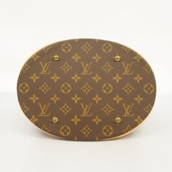 Louis Vuitton Tote Bag Monogram Bucket GM M42236 Brown Women's