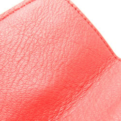 Balenciaga Papier Mini Wallet 391446 Women's Leather Wallet (tri-fold) Red Color