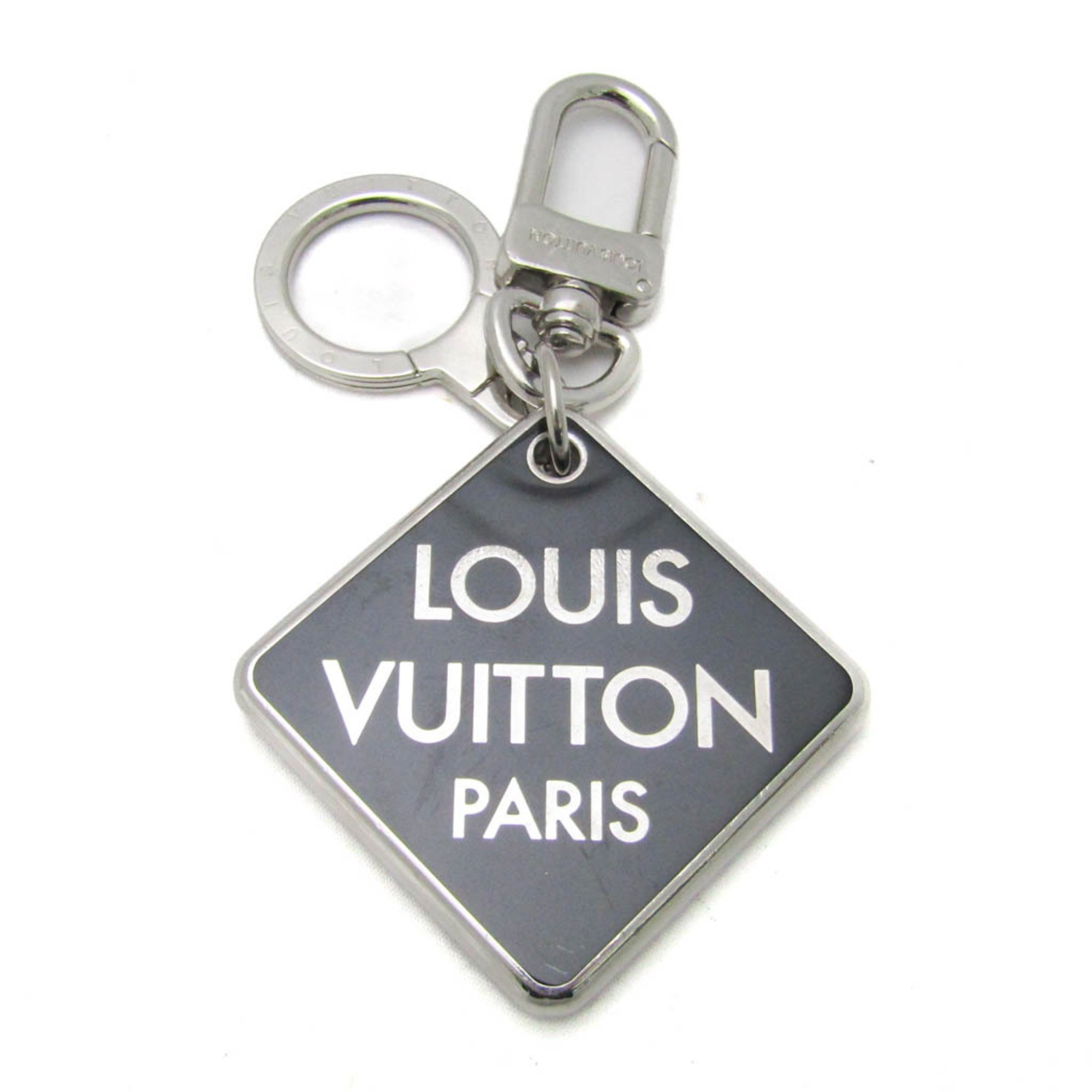 Louis Vuitton Portocle Damier Clark M66268 Keyring (Black,Silver)