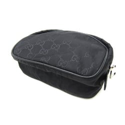 Gucci GG Nylon 510341 Women's Nylon Pouch Black