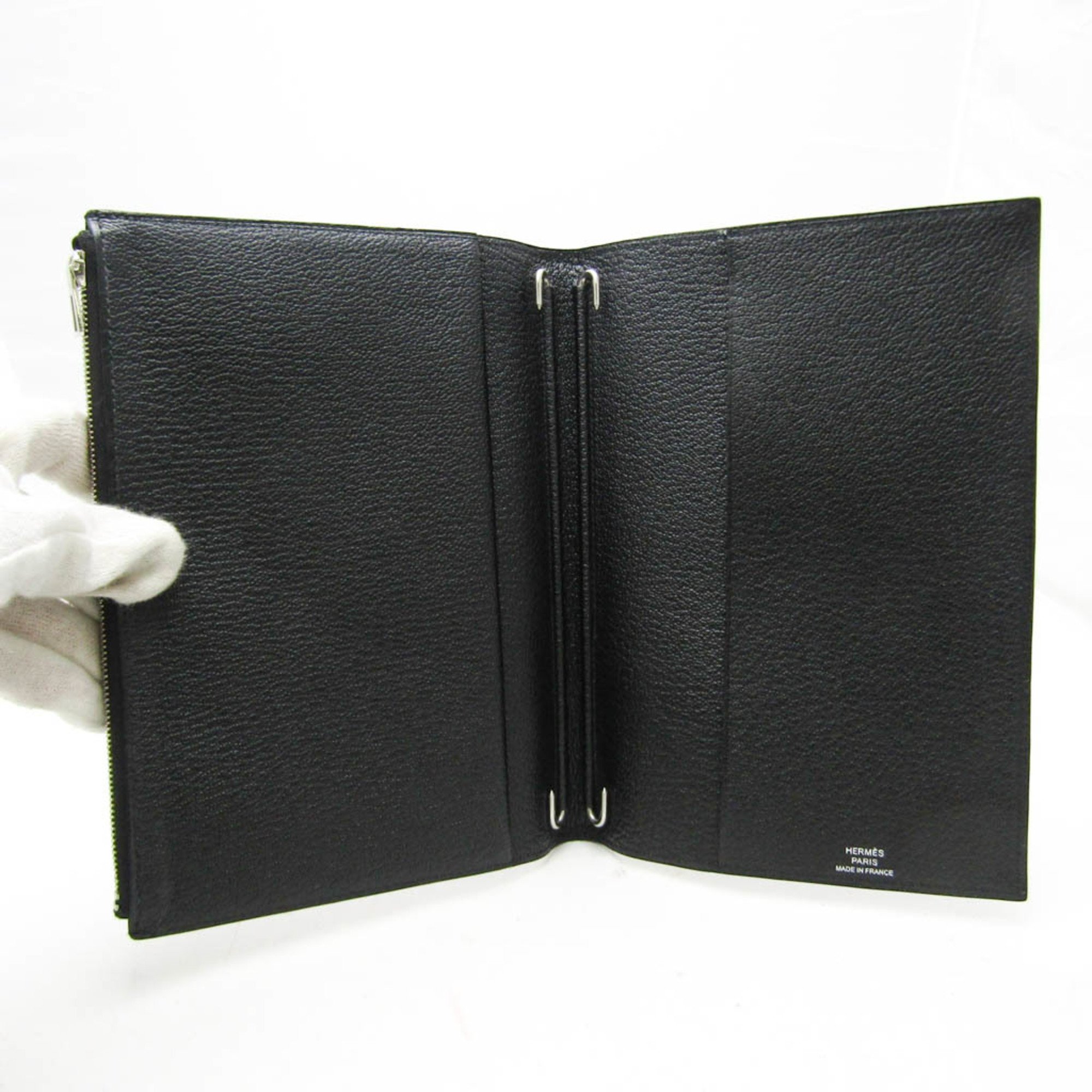 Hermes Agenda Planner Cover Black EA Zip