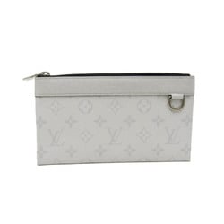 Louis Vuitton Taigarama Pochette Discovery PM M30279 Men's Clutch Bag Light Gray