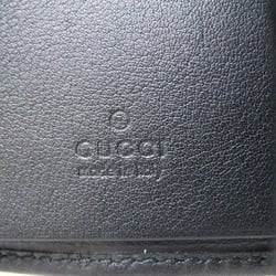 Gucci Guccissima 138093 Women,Men Leather Key Case Black