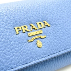 Prada Women's Leather Key Case Blue